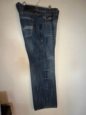 Men's Dark Blue Bootcut Denim Jeans